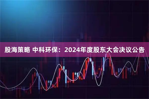 股海策略 中科环保：2024年度股东大会决议公告